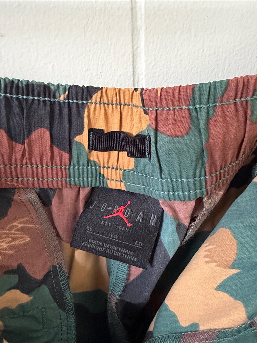 Jordan Men’s Camouflage Cargo Pants - Green/Brown/Black/Yellow - Picture 2 of 3